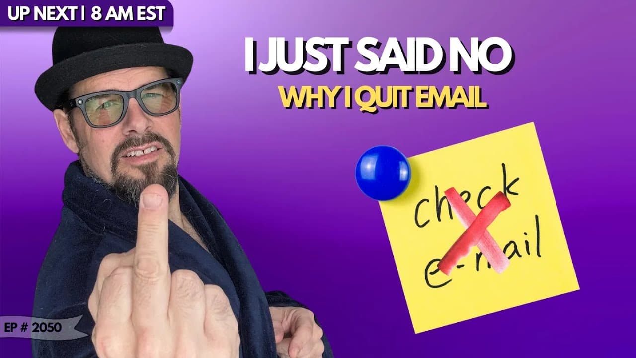 I Checked Email 3x a Day for 2 Weeks & My Stress Dropped | CIA Decision Framework + Focus Hacks